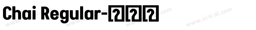 Chai Regular字体转换
